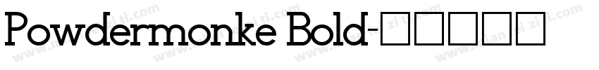 Powdermonke Bold字体转换